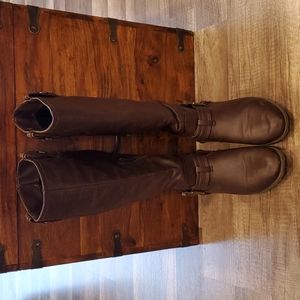 Rampage chocolate calf high boots